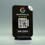NFC Google Bewertungsdisplay aus Acrylglas "BLACK Edition" DIN A5